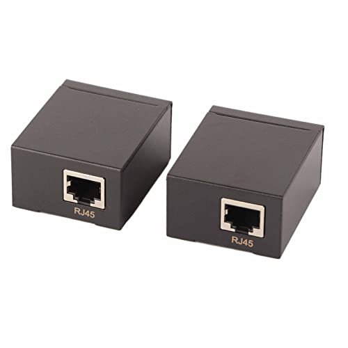 Saluaqui VGA Extender Wired VGA Extender 60 M über Ethernet -Kabel RJ45 -Senderempfänger Unterstützt High Definition Signal für Computersysteme und Monitore