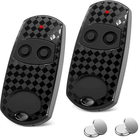 Télécommande de porte de garage 433,92 MHz, 2 télécommandes de garage, 2 canaux, compatible avec Top432 et Top432EE