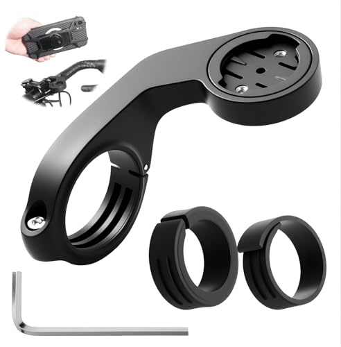 Out Front Bike Mount, Compatible for Garmin Edge 520 1000 200 500 iGPSPORT | Handlebar Holder Adapter for 25.4mm and 31.8mm, for Garmin 510 520 800 810 GS50 60 IGS618 GPS Computer for Road MTB Cycling