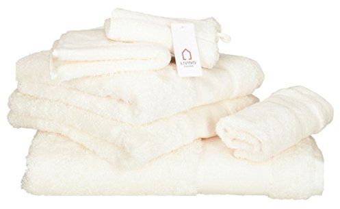 LIVING DREAMS Premium-Handtücher Luxury in 16 Farben Handtuch 50x100 cm Creme 200