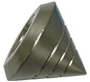 Gardinia Endknopf Aluminum Edelstahl-Optik Ø 16 mm 2, 30098