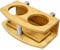 Woodquail Bamboo Clip on Cup Holder Hanging Shelf, Small Bedside Table (Clips 31mm)