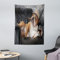 ABAKUHAUS Bulldogge Wandteppich, Humorvoll Hund Trinken aus Weiches Mikrofaser Stoff Waschbar ohne Verblassen Digitaldruck, 110 x 150 cm, Schwarz Braun