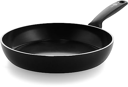 GreenPan Torino Poêle à Frire de 28 cm Antiadhésive en Céramique Sain, Sans PFAS, Induction, Résistante au Lave-vaisselle, Va au four jusqu'à 160°C, Noir