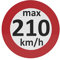 AUPROTEC Geschwindigkeitsaufkleber Winterreifen-Aufkleber 160-240 km/h Auswahl: 10 Stück, 210 km/h