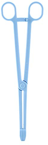 Tnfeeon Rettile Clip di Alimentazione, Rettile Terrario Pinze di plastica Blu Pinzette Pet Allevamento Strumento di Alimentazione per Serpente Lucertola Rettile Animale 24,5 cm