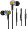 Rheme ErgoFit In-Ear Earbud Headphones Metal Comfort-Fit Dynamic Crystal-Clear Sound Mic and Volume Control