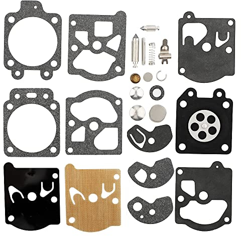 HIPA Kit Guarnizioni e Diaframma K10-WAT per Carburatore Walbro Motosega Decespugliatore STHIL Hus-qvarna McCulloch Echo
