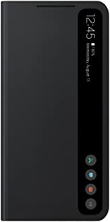 Samsung Funda para Galaxy S21 FE 5G S View Cover con Smart View Touch Control, diseño sostenible, versión Estadounidense, Color Negro