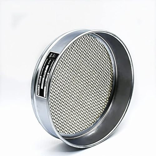 JINGERL Laboratory Sieve Sampling Inspection Pharmacopeia Standard Test Sieve 304 SUS Filter Mesh Chroming Frame R20cm Aperture 2-5 mm (Capacity : 10 mesh 2mm)