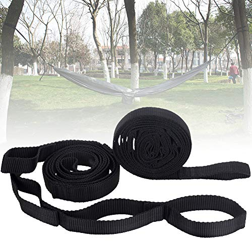 Faderr Hängematten-Gurte, 2 Stück, 200 cm, Baumschaukel-Riemen, Hänge-Set, für den Außenbereich, gebundenes Seil, Hängemattengurt, Camping, Garten, Wandern, für Hängematte, Schaukeln