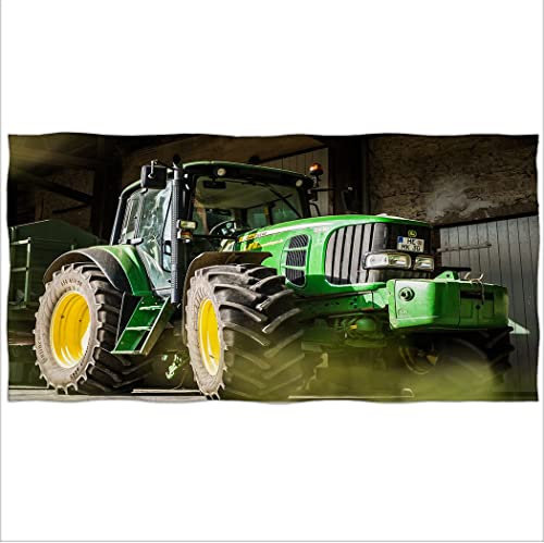 Zomer Strandtuch 70x140cm,Bedrucktes Mikrofaser Badetuch Frottee-Traktor,Trecker