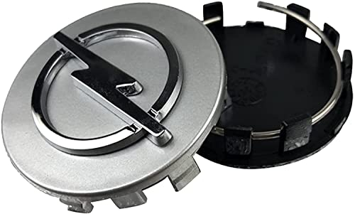 4 Stück Radnabenkappen für Opel 58mm, Radnabendeckel, Felgenkappen, Radnabenabdeckung, Felgendeckel, Wasserdicht/Anti-Rost