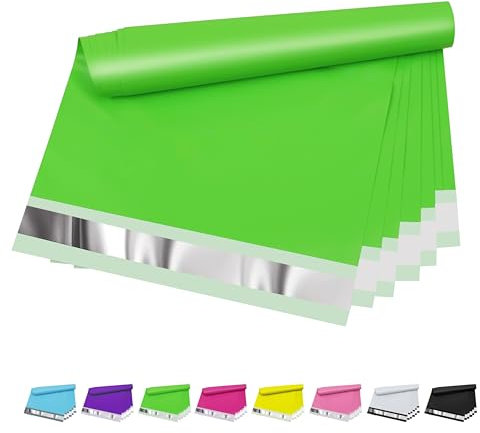 Vapulcio Versandtaschen aus Polyester, wasserdichte und reißfeste Versandtaschen für kleine Unternehmen – grüne Verpackungsbeutel mit selbstverschließendem Verschluss – Versandtaschen, Versandtaschen