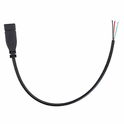 RIDENS YPE-C Stecker Kabel Pigtail 0.3M Tpc U Buchse 4 Drähte Power Pigtail Kabel DIY (Color : Female 4P)