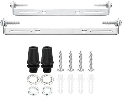 PATIKIL 120mm & 135mm Ceiling Light Plate Kit, 2 Set Universal Steel Crossbar Mounting Brackets for Pendant, Wall & Chandelier Lights