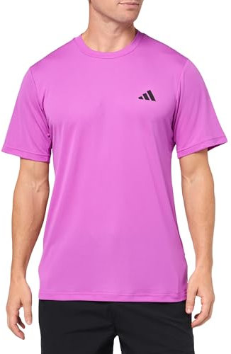 adidas Maglietta da allenamento da uomo Train Essentials, Viola Burst/Nero, XS