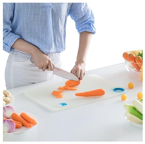 BebeXi Tagliere Trasparente Cucina con Bordo Tagliere da cucinaTagliere Multifunzionale a Doppia Faccia per la Cucina traslucida del dormitorio della casa(Color:b)