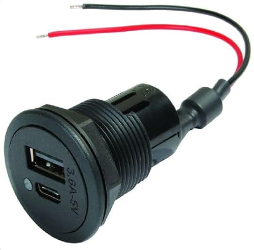 Philippi - USB Einbausteckdose USB C/A 3,6 Ampere