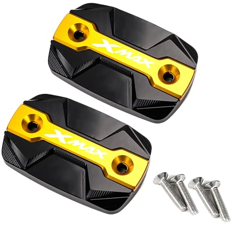 ZESIDIMO Bouchons de réservoir d'huile moto accessoires pour Yamaha XMAX 125 250 300 X-MAX XMAX250 XMAX300 XMAX125 2018-2024 (Or)