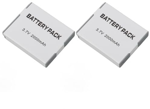 2 Pack NB 6L 6LH Camera Battery,2000mAh 3.7V Replacement Camera Accessories for Powershot SX710 HS SX520 HS SX530 HS SX510 HS S120 SX700 HS SX610 HS SX600 HS D30