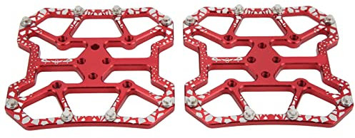 Drfeify Fahrradpedal-Plattform-Adapter Fahrrad-klick-Plattform-Adapter Pedal-Plattform-Adapter für SPD, Aluminiumlegierungspedal für SPDPedale (Rot)