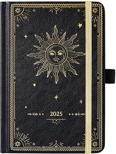 Taschenkalender 2025-2026 - A6 Kalender 2025-2026 von Aug. 2025 - Jul. 2026, Terminplaner 2025-2026 Wochenplaner mit Hardcover, 2 Lesezeichen, Stiftschlaufe, 15.5 x 10.5 cm