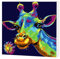 AIRDEA Girafe Arc-En-Ciel Peinture Numero Adulte, DIY Kit Activité Manuelle Peinture Acrylique, Peinture par Numero Adulte avec Pinceaux et Acryliques pour la Décoration Maison 20x20 cm (Encadrée)