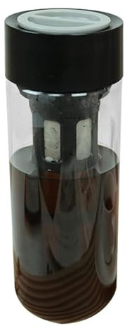 Portable Travel Pour Over Coffee Maker - Ice Cold Brew Drip, Reusable Coffee Filter | Portable Removable Heat-Proof Cold Brew Pitcher, Large Cold Brew Coffee Maker with Mesh Filter for Hot Tea Iced Te