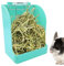 Kaninchen-Heu-Futterstation – Hasengrashalter, Hasenfutter-Futterständer | Rest Assured Pet Selbstfütterung Spender, große Aufbewahrung für Kleintiere Futternäpfe Käfig Zubehör für Kaninchen, Hasen,