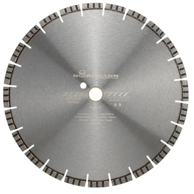 NORDMANN DIAMANTTECHNIK Diamant Trennscheibe Laser Turbo 450 x 25,4 mm, Diamantscheibe für Beton, Stahlbeton, Granit, Klinker, Terrazzo und Ziegel