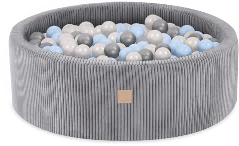 MISIOO Piscine Bebe 90x30cm avec 200 Boules - Piscine a Balle pour Bébé et Enfant - Piscine Enfant de Haute Qualité pour Jeu et Développement - Lavable