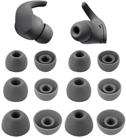 umvowuxa Replacement Ear Tips Earbuds for Beats studio buds and fit pro Headphones, Made of Soft and Comfortable Silicone Material, Waterproof and Sweatproof (Dark Gray)