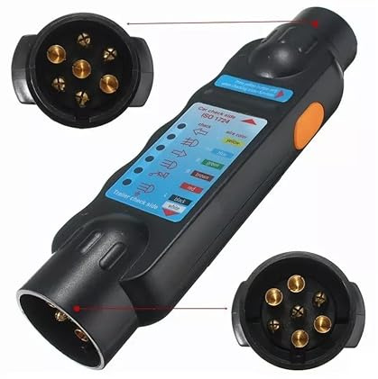 7 Pin Towing Trailer Tow Bar Caravan Plug Socket Light Wiring Circuit Tester