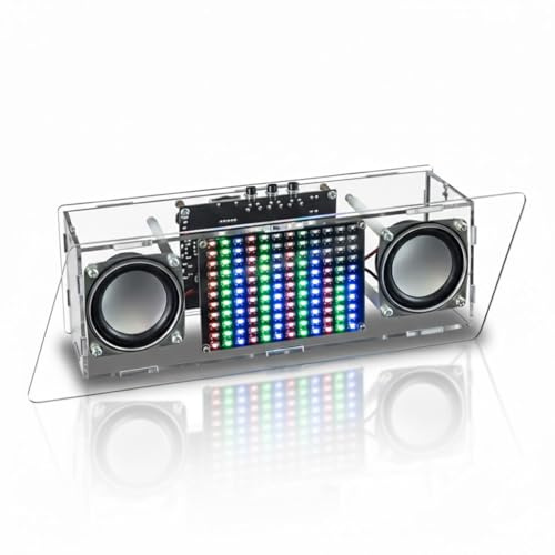 DIY Bluetooth Stereo-Lautsprecher Bausatz mit LED-Musik-Spektrum, USB 5V