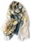 STORY OF SHANGHAI Women's Mulberry Flower Print Large Silk Shawl Scarf Wraps 68 * 43 Inches,Pale Yellow Pear Blossoms