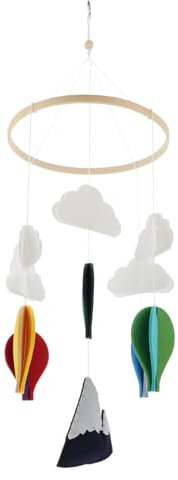 Toyvian dekorativer Anhänger Wind Krippenschnuller kinderzimmerdeko room decoration babygeschenk Anhänger für das Babybett kinderzimmer dekoration gefühlt