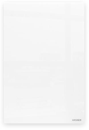 VASNER Citara G – Glas Infrarotheizung 300-900 W, Made in Germany, rahmenlose Elektroheizung Wandmontage, flach & elegant, Glasheizung energieeffizient mit IP44 Schutz, für Bad & Wohnräume (300 W)