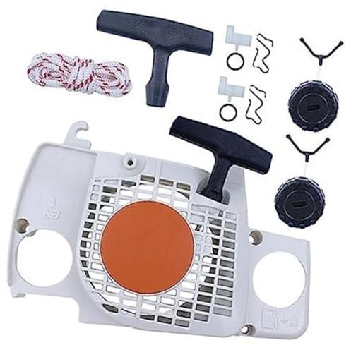 BWZJS Kit de Tapas de Aceite de Combustible de Retroceso de Arranque, for Motosierra STIHL, Ms180 Ms180C Ms170 017 018 Jardin Motosierra Gasolina Tapa del Tanque de Combustible para jardín