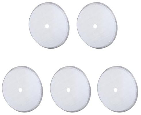 Mimdixy 5Pcs French Press Filter,French Press Replacement Screens Stainless Steel Replacement Scree for Coffee Makers and Tea Machines