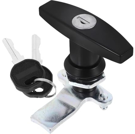 Ipetboom T Griff Schrankschloss aus Industrie Zinklegierung Zylindrisches Kastenschloss mit Schlüssel für Elektroverteiler Maschinentüren und Schubladen