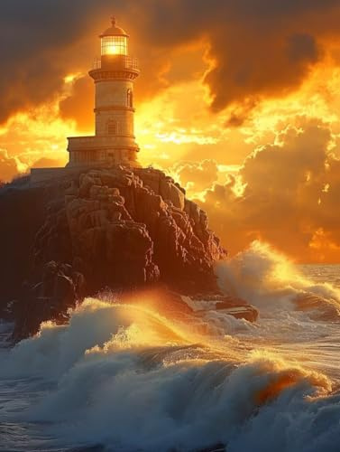 Sunset Ocean Waves,Adult Jigsaw Puzzle 1000 Pieces,Educational Games, Brain Challenges, Jigsaw Puzzles for Adults and Kids,26x38cm
