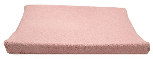 Ti TIN | Drap Housse pour Matelas ou Table à Langer pour Bébé, 50x80 cm | Draps housse Doux, Absorbant, Confortable et Réglable - 100% Microfibre - Couleur Unie Rose - 200 gr/m²