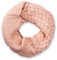 styleBREAKER Unisex Strick Loop Schal mit Mustermix, Uni Feinstrick Schlauchschal, Winter Strickschal 01018153, Farbe:Altrose