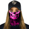 SA Fishing Face Shield Halstuch Multifunktionstuch Schutzmaske Totenkopf Schal Gesichtsmaske Sturmhaube Bandana Ski Motorrad - Stealth Tech | Pink Crow