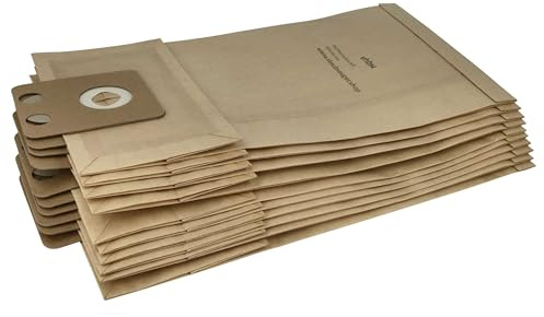 vhbw 10x Staubsaugerbeutel kompatibel mit Nilfisk/Alto Nilfisk-Alto NF 200 Family+, Standard Business, VC 300 / VC300 Staubsauger - Papier, braun