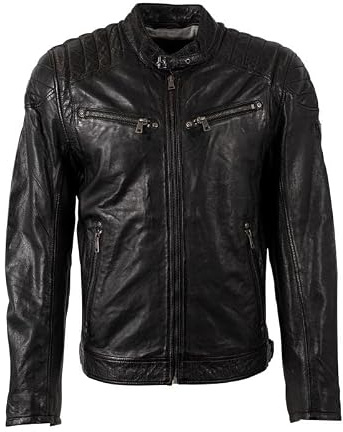 Mauritius Colt W18 Lasanv Männer Lederjacke schwarz Basics, Biker XL