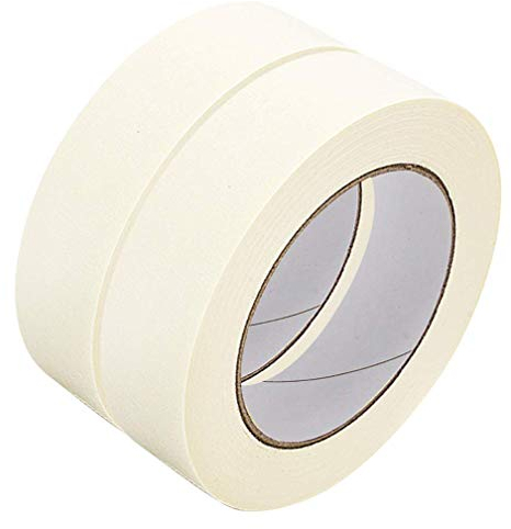 2 Rollen 24 mm x 50 m Abdeckband Easy-Peel Klebeband für DIY Malen, Beschriften, Dekorieren und Basteln Verpacken