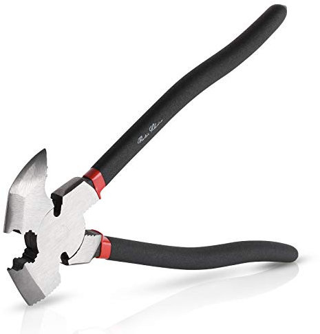 Bates - Pince de clôture - Multi-outils pour clôtures de barbelés - Pince coupante pour clôture, extracteur de clous - Pince coupante - 25,4 cm