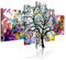 DekoArte 510 - Impression Sur Toile Moderne D'Images Artistiques | Toile Décorative Pour Votre Salon Ou Votre Chambre | Style Art Abstrait Arbre De La Vie De Gustav Klimt | 5 Pièces 180 x 85 cm XXL